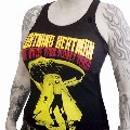 2 x LIGHTNING BEAT-MAN GIRLIE TANK TOP - BLACK