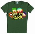 1 x LOGOSHIRT - SOUTH PARK WILD BUNCH SHIRT - OLIVE