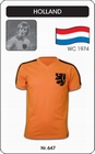 1 x HOLLAND - NIEDERLANDE - NETHERLANDS - WORLD CUP 1974 - TRIKOT