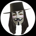 V WIE VENDETTA MASKE - ANONYMOUS - GUY FAWKES